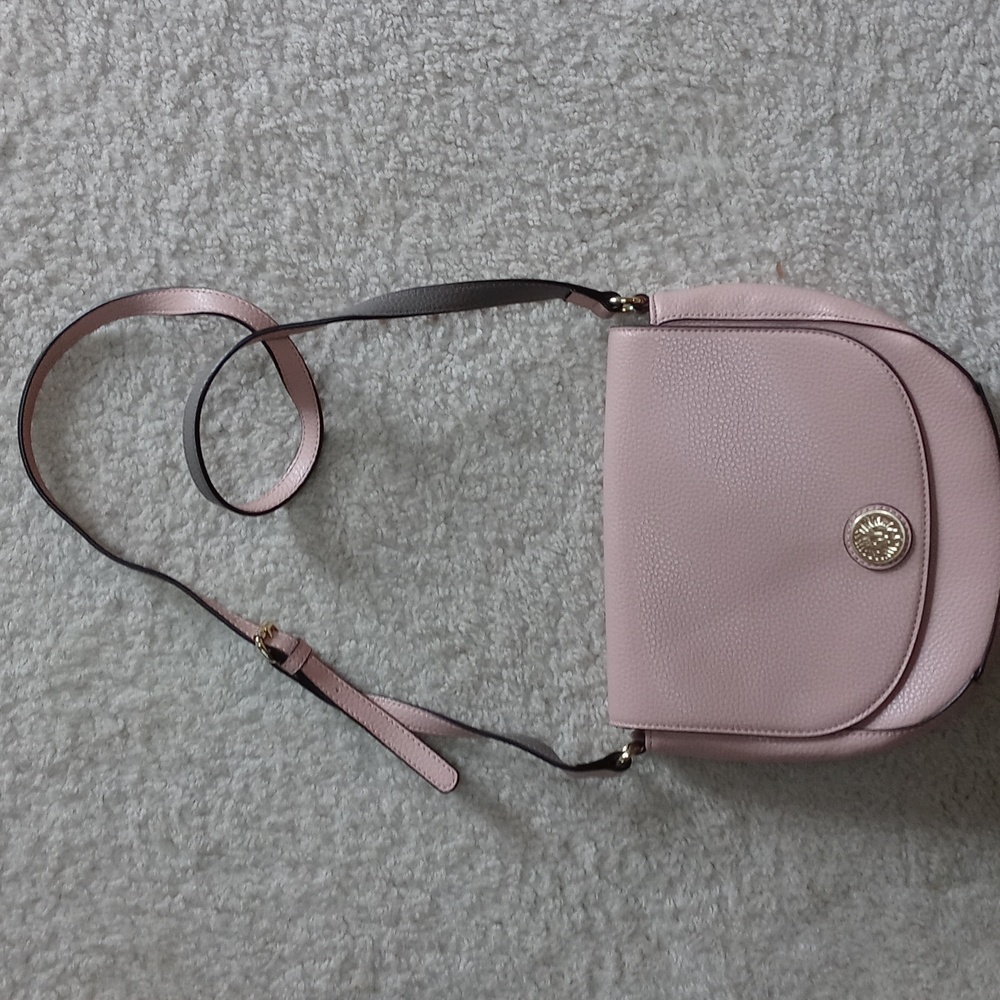 Anne Klein rose colored crossbody